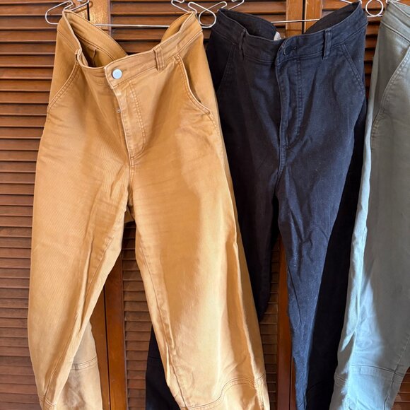 Lot of FOUR Everlane Utility Barrel Pant Ankle cropped Size 8T - Picture 3 of 6